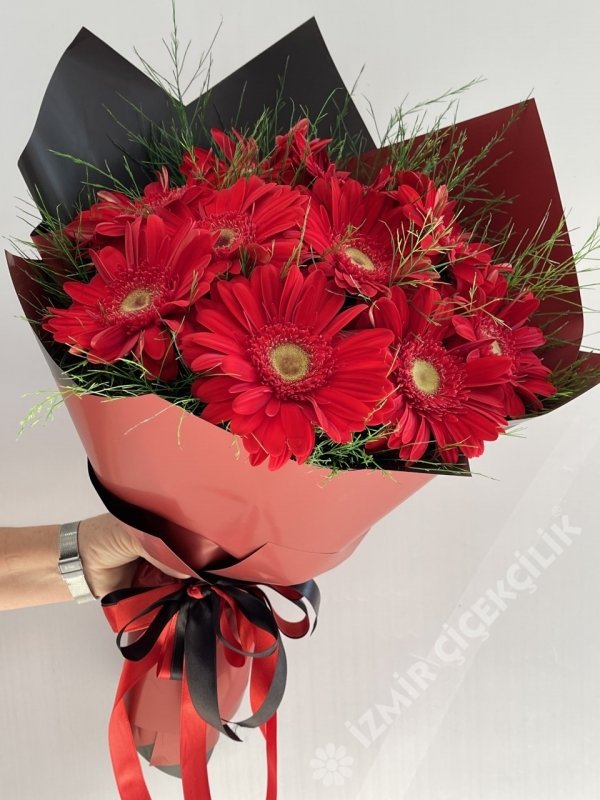 Kırmızı Gerbela Buketi