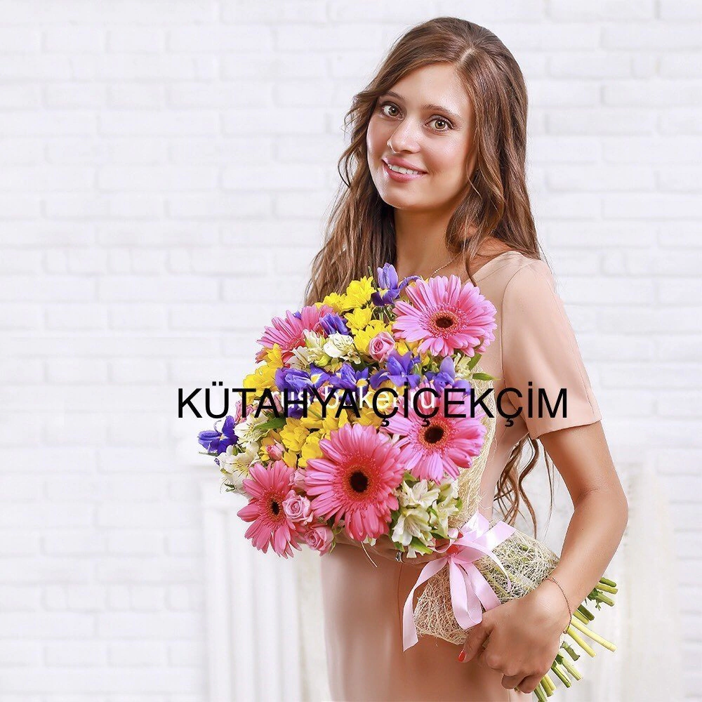 Pembe Gerbela Çiçekleri