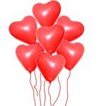 7 Adet Kalp Şeklinde Uçan Balon