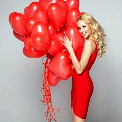 25 Ad. Kalp Uçan Balon